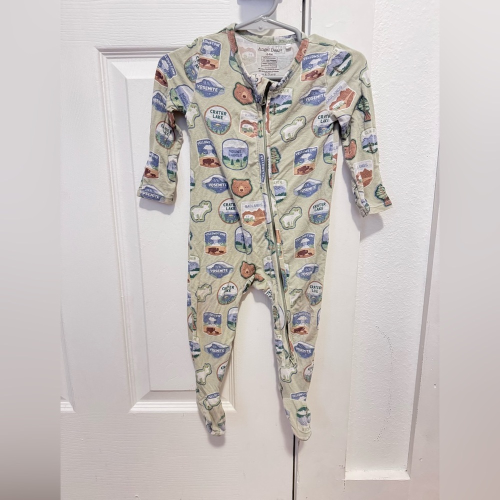 Angel Dear National Parks onesie pajama footies - 6-9 months